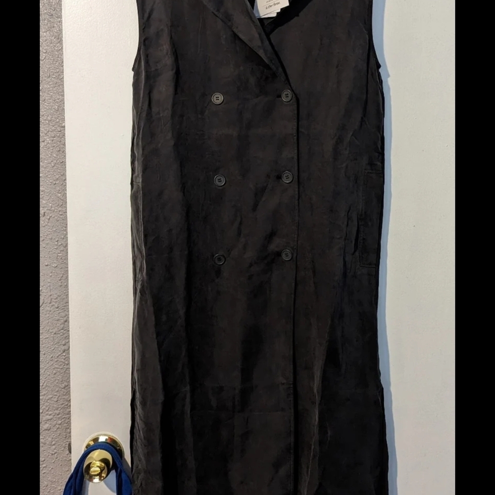 STOCKHOLM ATELIER-  ELIZABETH Black Double-Breasted Midi Dress